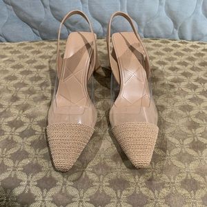 Zara transparent mid heel